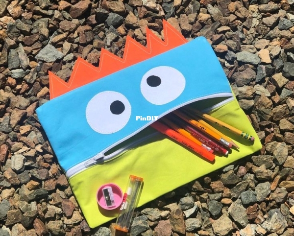 Moda Fabrics Lil Monster Pencil Case