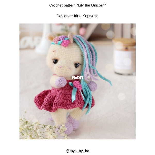Toys by Ira - Irina Koptsova - Lily The Unicorn - English