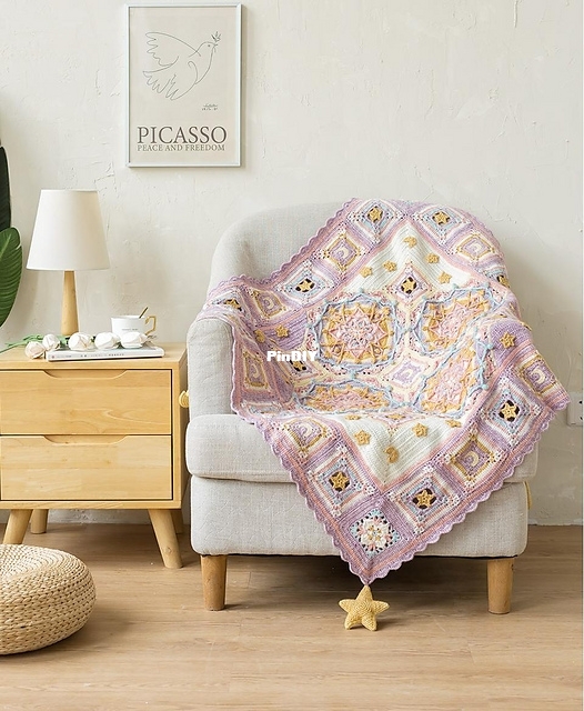 Susan's Family Dreamlike Star-Moon Blanket.jpg