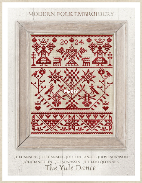 Modern Folk Embroidery-The Yule Dance.png