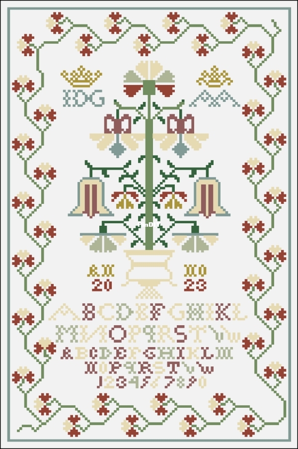 Modern Folk Embroidery - A Small Floral Alphabet Sampler.jpg