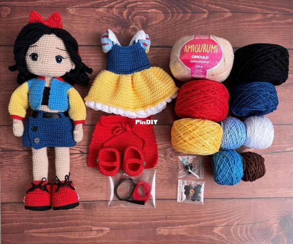 Knitoys & Crafts - Knitoys and Crafts - Blanca Nieves 35cm - Spanish