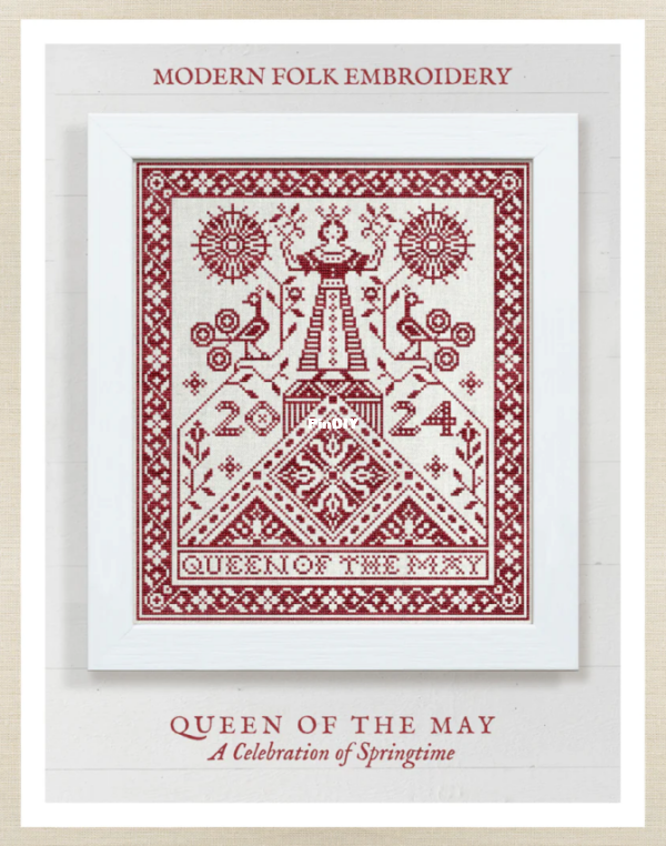 Modern Folk Embroidery - Queen of the May.png