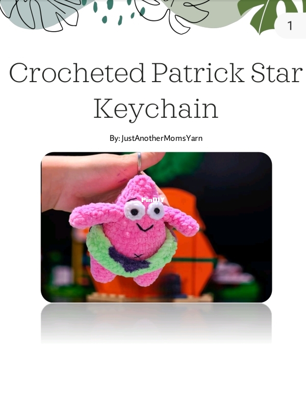 Patrick star keychain