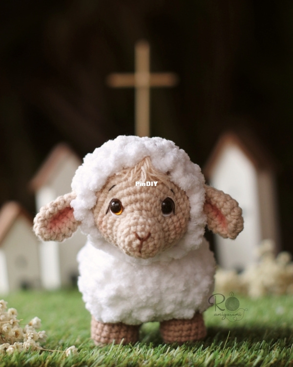 Rô Amigurumi - Rosane Spera - Agnes o Cordeiro de Deus - Portugués