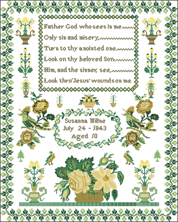Hands Across the Sea Samplers - Susanna Millne 1843.jpg