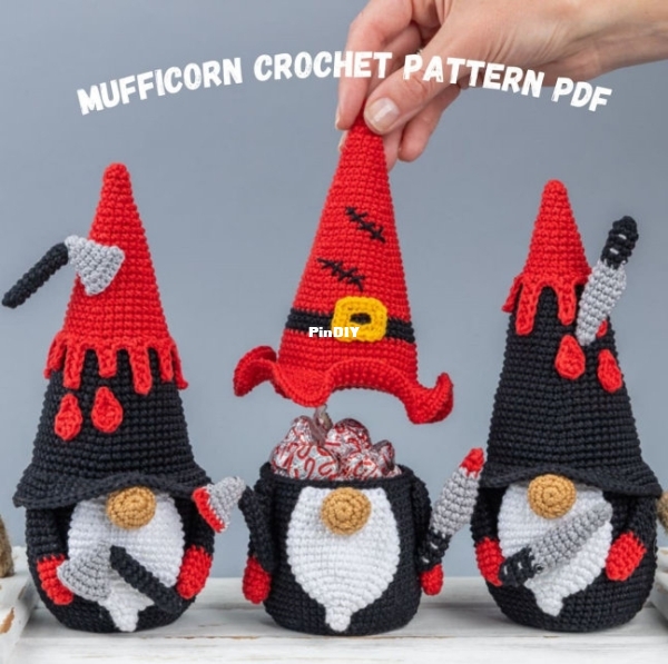Mufficorn.Halloween.Gnome.Trio