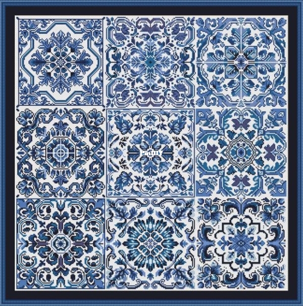 Tidy Patterns - Blue Mosaic Symphony - PATCH70 - Mohamed Amine Zribi