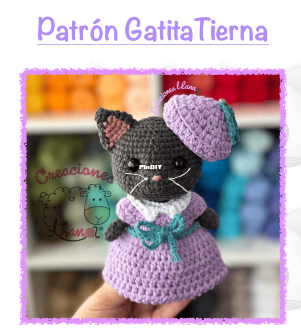 Creaciones Lana - Yazmín González Sánchez - Gatita Tierna.jpg