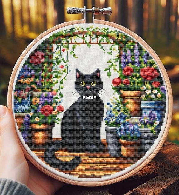 My_Brave_Stitch_Black_Cat_in_Garden orig.jpg