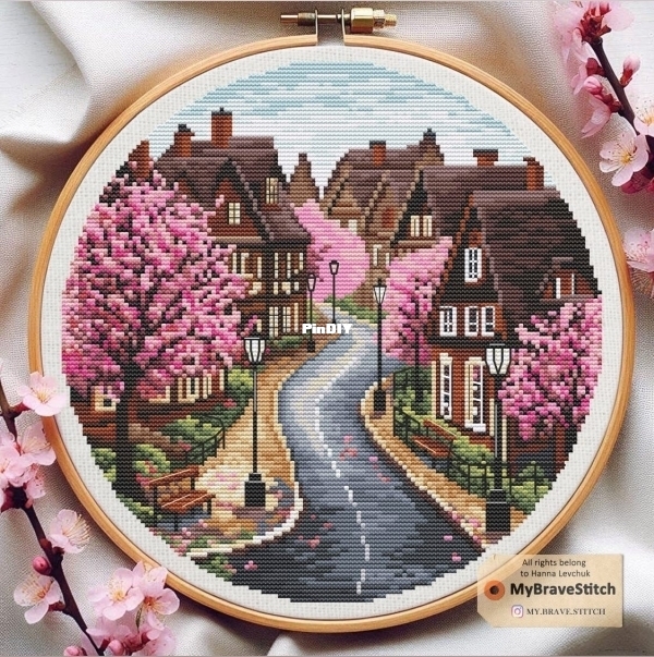 My Brave Stitch - Spring Street by Hanna Levchuk orig.jpg