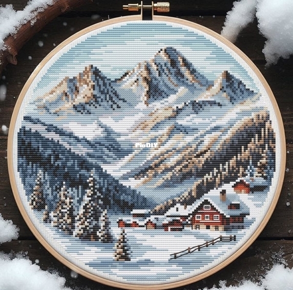 My Brave Stitch-Winter Landscape by Hanna Levchuk ORIG.jpg