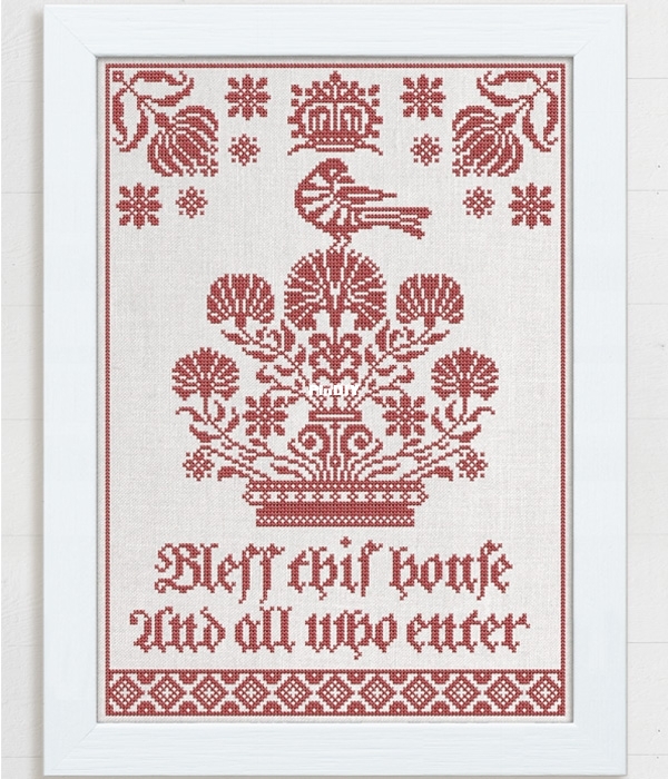 Modern Folk Embroidery - Bless This House-o.jpg