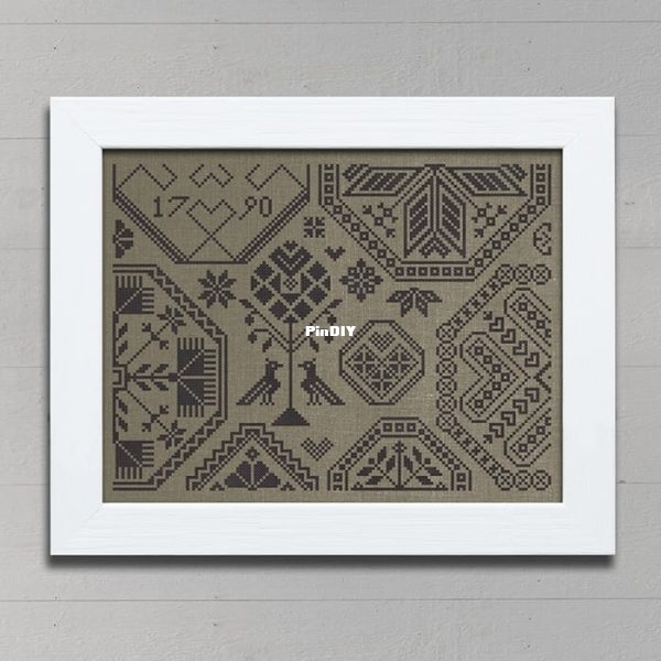 Modern Folk Embroidery - Quaker of Hearts-o.jpg