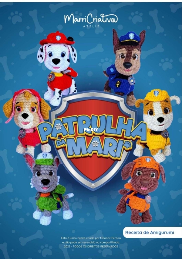 Marricriativa - Mariane Pereira - Paw Patrol - Portuguese