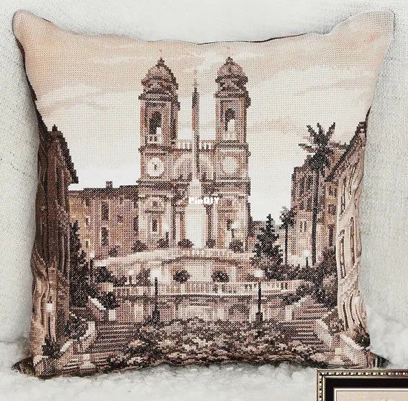 Panna PD-1727 Pillow Rome. Spanish Steps.jpg