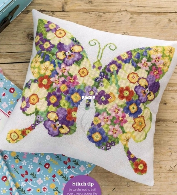 Lesley Teare - Butterfly Cushion - CSG 155.jpg