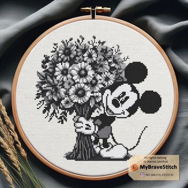 Mickey with a bouquet.jpg