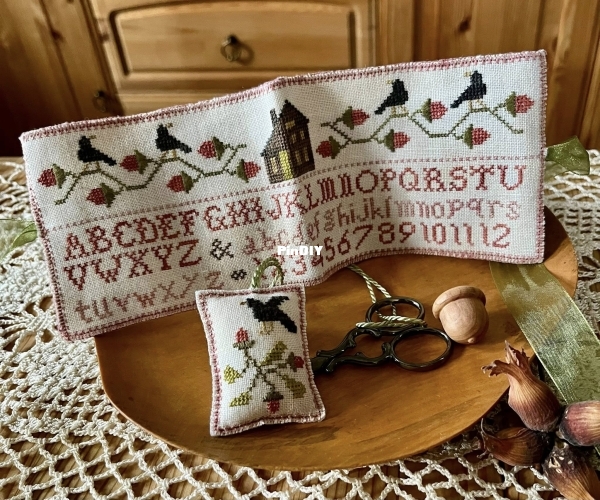 Chessie & Me Acorn & crows stitch house.jpg