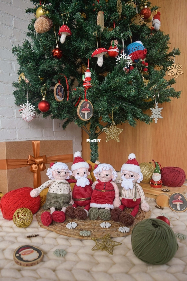 Gato Mia Crochetaria - Caroline Schossler - Noel Family - Família Noel - Portuguese