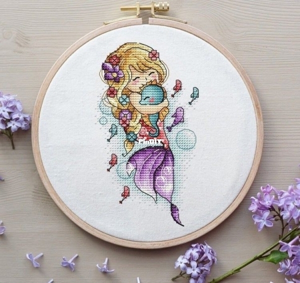 SA-stitch - Mermaid Holding a Sea Horse by Alexandra Zamorina orig.jpg