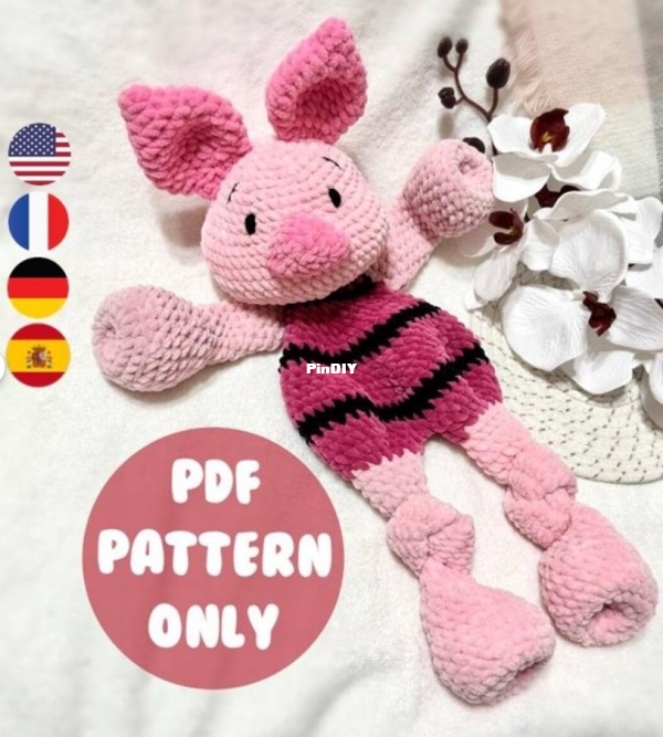 Amigurumka-Sydorenko Olena - pooh piglet comforter.jpg