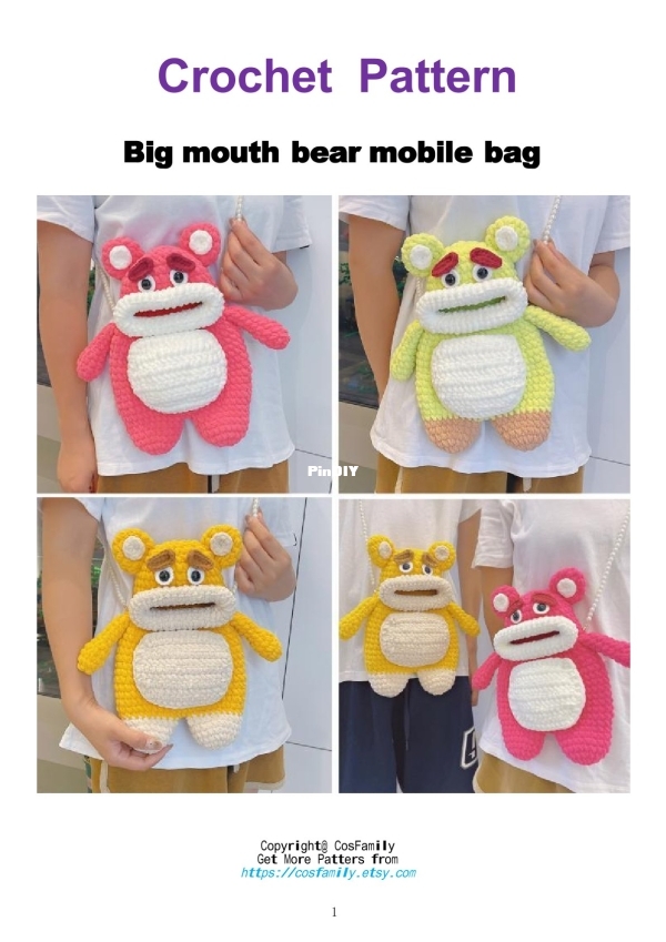 CosFamily - Tim Sharpe - big mouth bear mobile bag.jpg