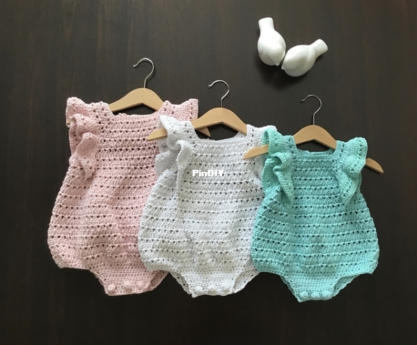 Turquoise Pattern - Baby Girl Frill Romper.jpeg
