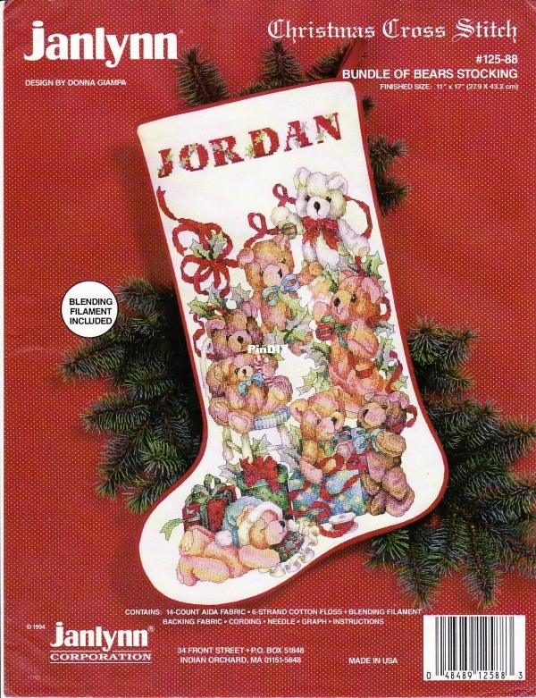 Janlynn 125-88 Bundle of Bears Stocking_1.jpg