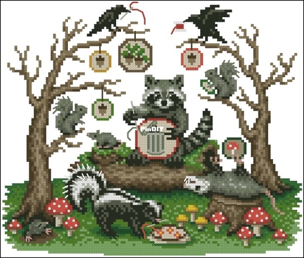 Lola Crow Cross Stitch - Acorns and Friends XSD.jpg