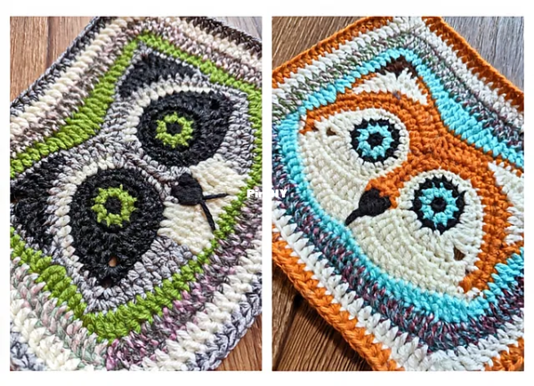 Woman Walking a Wire - Christine Anne Melvin - Fox and Raccoon Face Granny Squares (1).jpg
