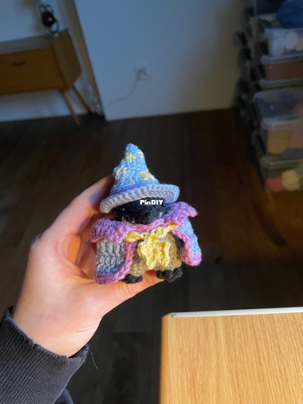 Crochet by Bogusia - Micro Wizard Crow.jpg