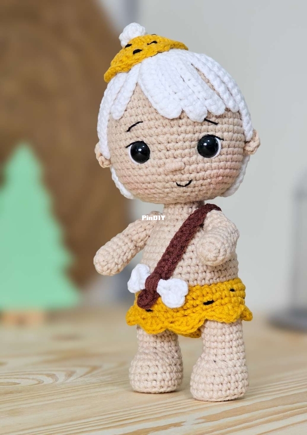 Ateliê Três Bonecas - Amigurumis by Patricia - Patricia Esteves Rodrigues - Bambam Flinstone - Por ...