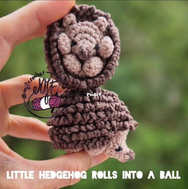 Small crochet hedgehog 