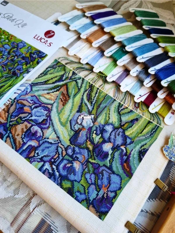 B444 Irises. Reproduction of Van Gogh