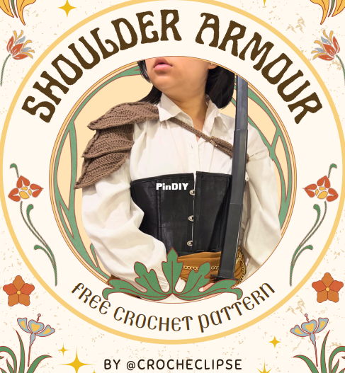 Shoulder Armour Crochet Pattern, crochet eclipse 