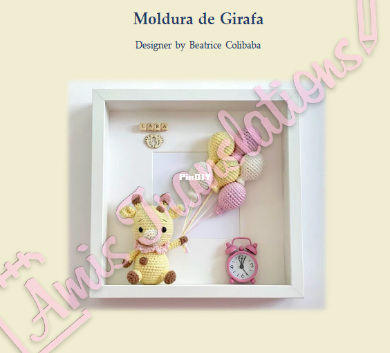 Bearnia Toys - Beatrice Colibaba - Crochet Giraffe Baby Room Decor - Porta Maternidade  Girafa - Por ...