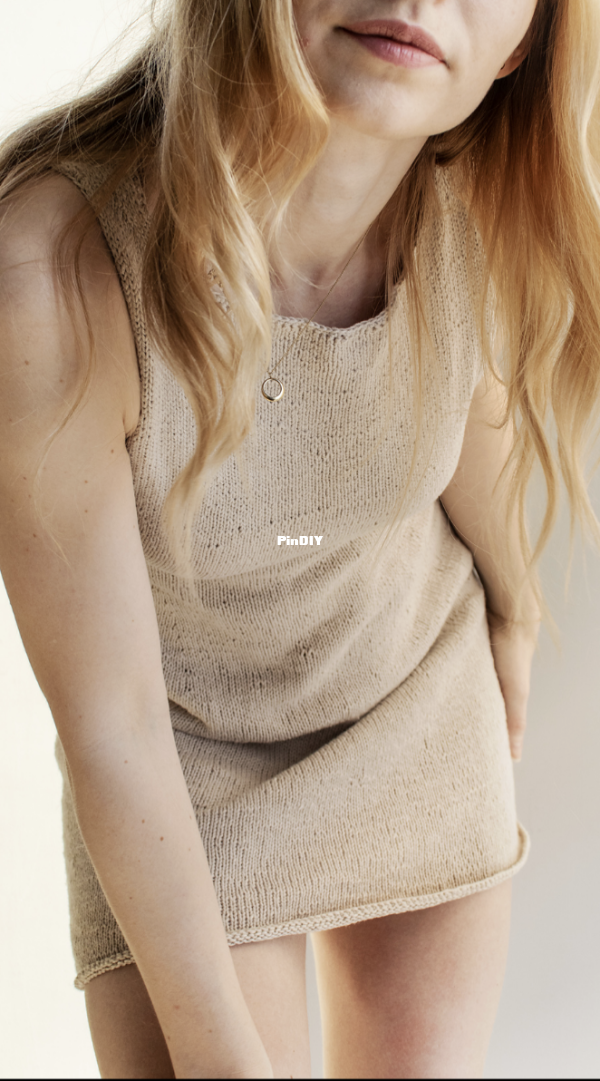Coastline Mini Dress by Vilma Holm - gla knitwear-Knitting and Crochet  Communication (only reply)-Knitting Section-PinDIY.com -