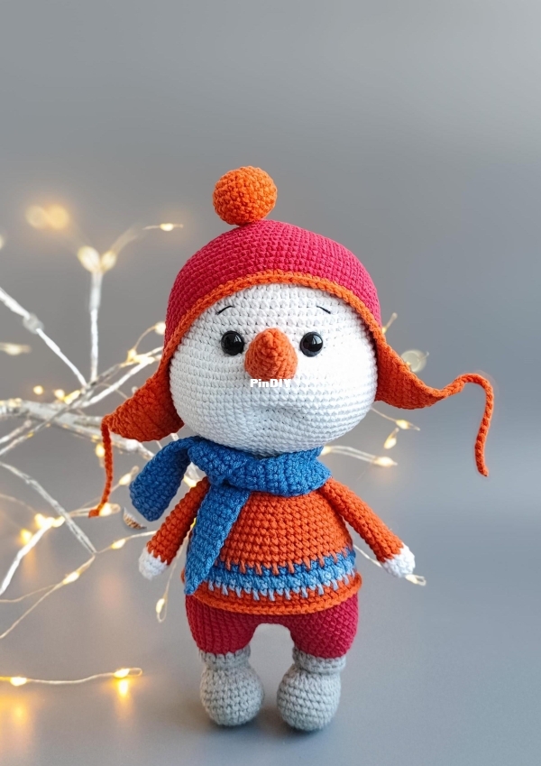 Olga Romakhina - Ольга Ромахина -Snowman 22cm - Снеговик -  Russian