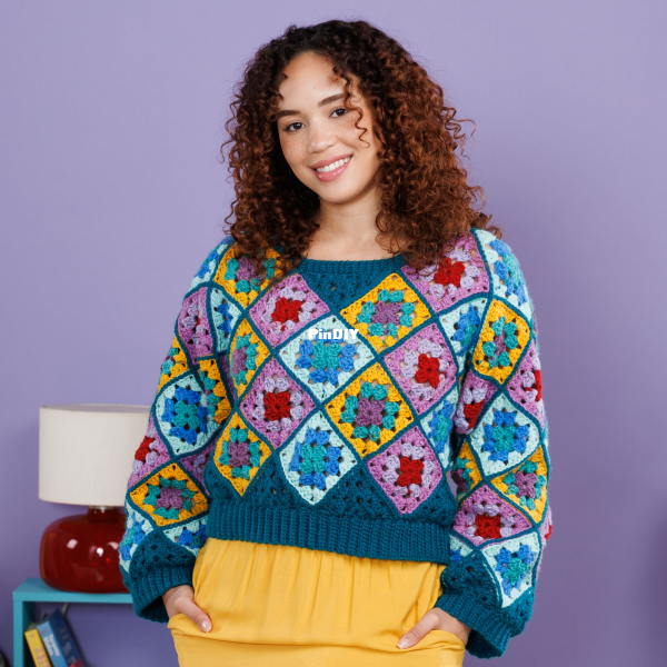 Grannies On-a-Bias Crochet Pullover.png