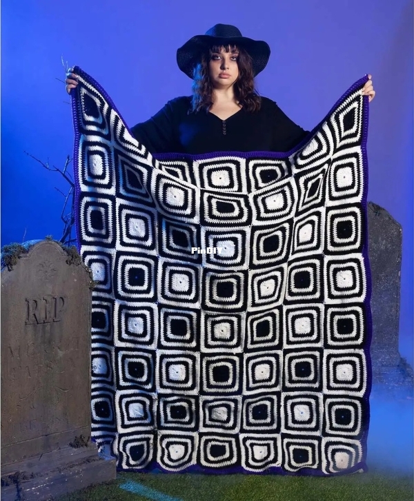 Red Heart In a Trance Blanket Herrschners.jpg