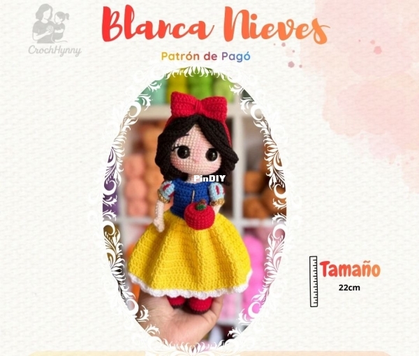 CrochHynny- Lesly Curi - Snow White - Blanca Nieves - Spanish