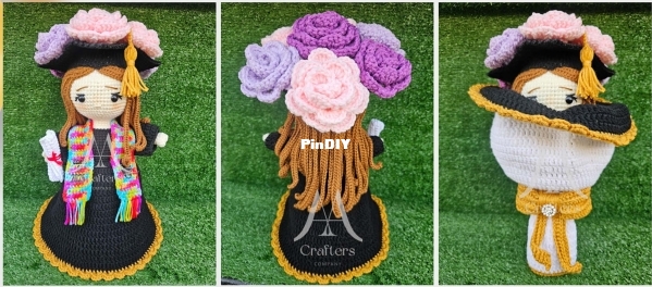 Graduation Doll Bouquet - Ramo Muñeca Graduación 35 a 40cm- Spanish