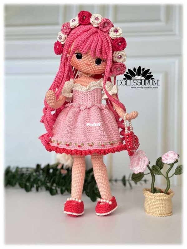 Dollsgurumi - Sibel Anaçoğlu - Rose Doll 35cm - Turkish