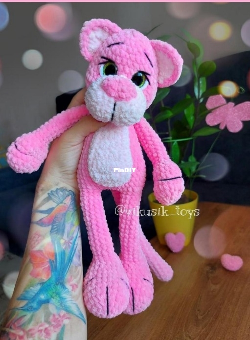 Vikusik toys - Viktoriya Kravchenko - Виктория Кравченко - Pink Panther - Pantera R ...