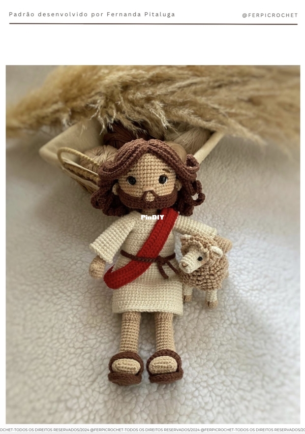 Ferpi Crochet - Fernanda Pitaluga - Jesus - Portuguese