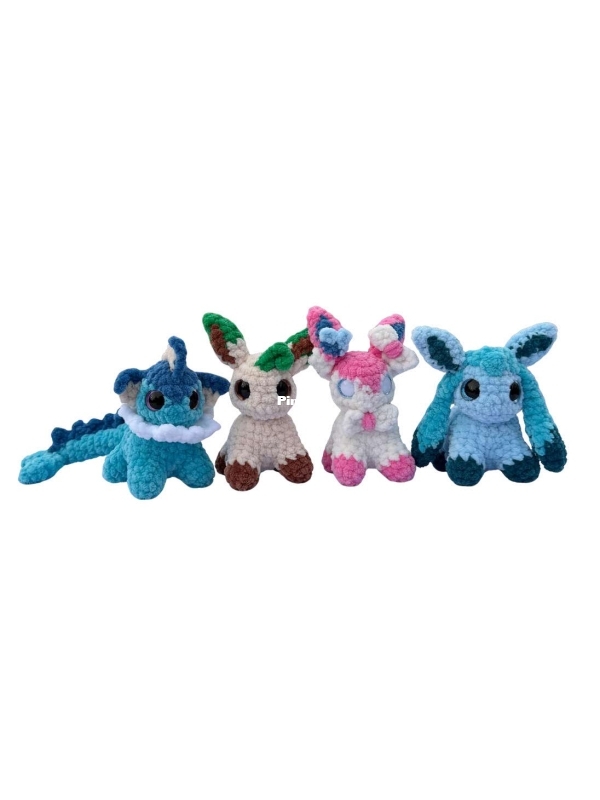Mini Sylveon, Leafeon, Vaporeon and Glaceon