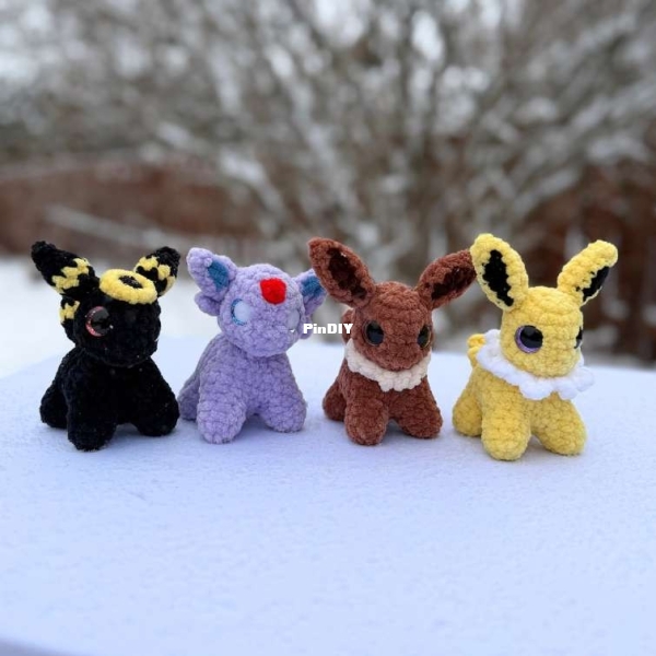 Mini Espeon, Umbreon, Jolteon & Eevee