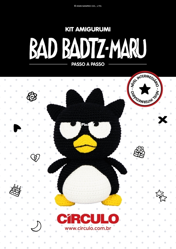 Círculo Yarns - Claudia Stolf - Bad Badtz-Maru - Portuguese
