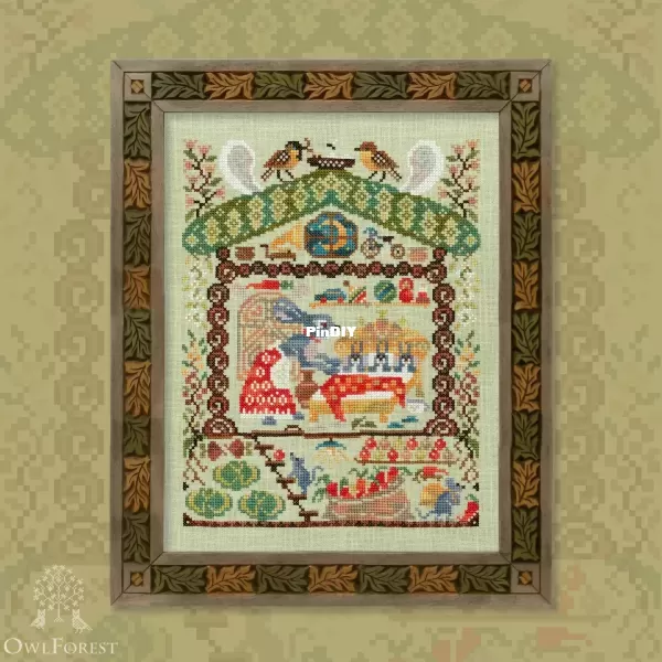 0266-ЛДЗ-Э. Forest Houses. The Hare Family..webp